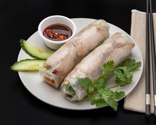 Chicken Rice Paper Rolls