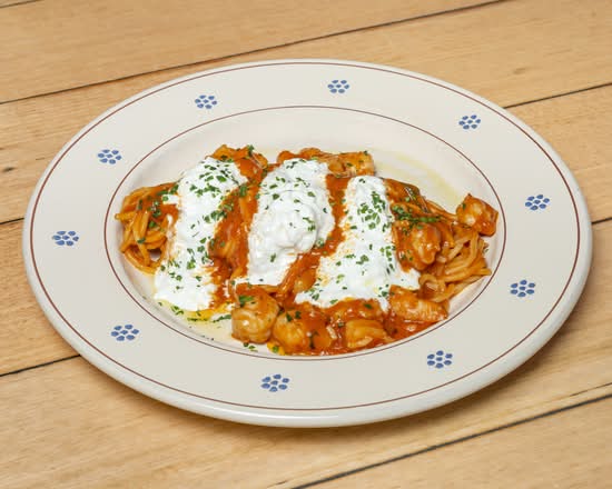 Spaghetti Gamberi E Burratina