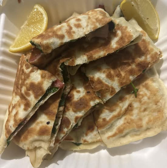Chicken, Spinach & Cheese Gozleme