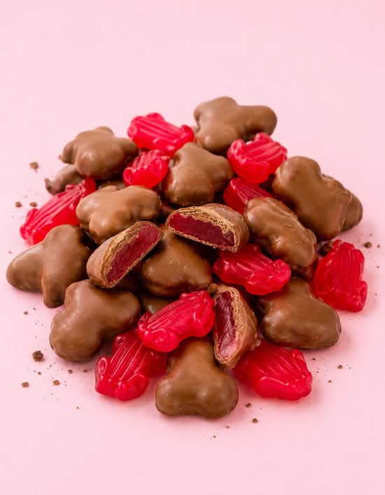 Milk Chocolate Raspberry Frogs