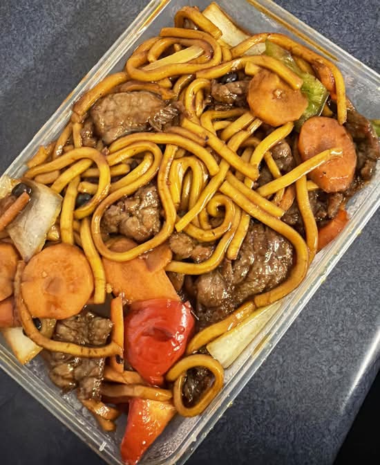 Black Bean Beef Noodles