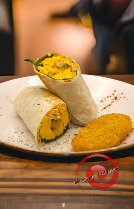 Breakfast Burrito w/ Hash Brown