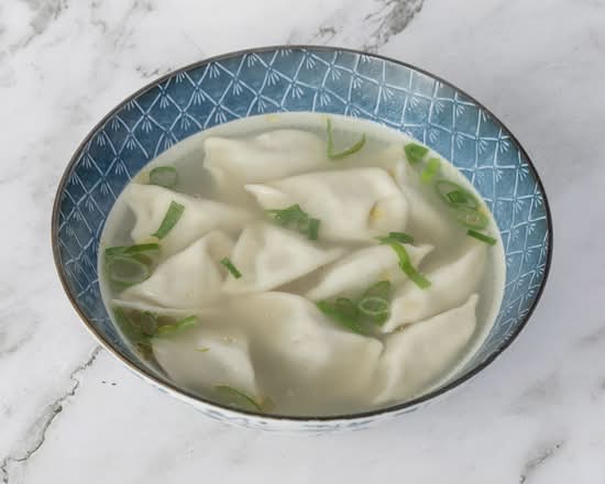 Pork and Chive Dumpling Soup
