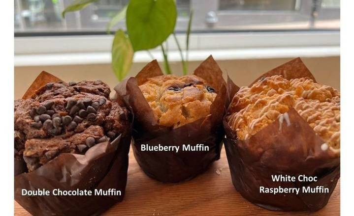 Muffins - White Chocolate Raspberry