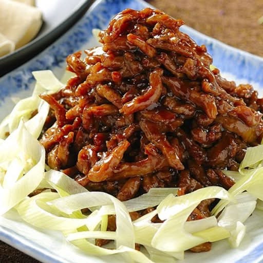 Peking Style Wok Fried Shredded Pork.Best to Eat With Pancake Wrap.