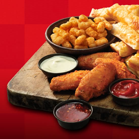 Triple Dippers With Spud Bites
