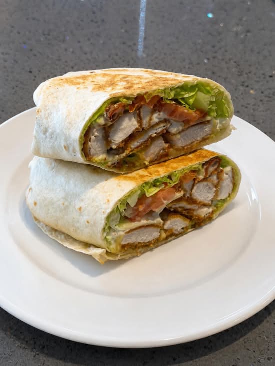 Chicken Schnitzel Wrap