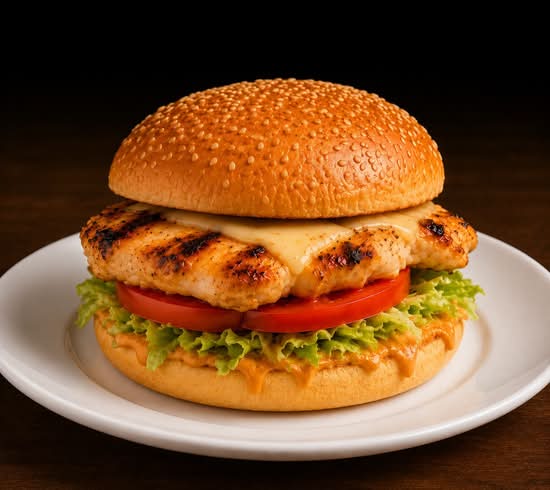 Peri Peri Grilled Chicken Burger