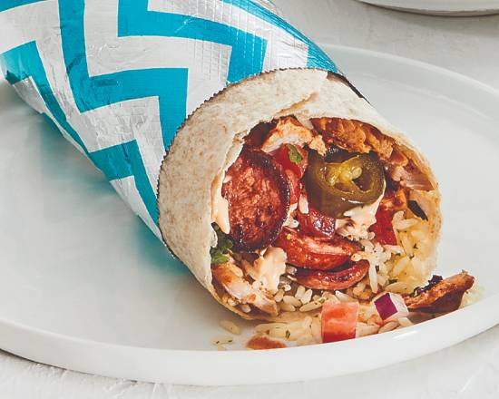 Spicy Chicken & Chorizo Burrito