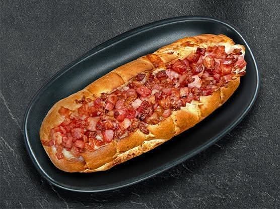 Crispy Bacon & Mozzarella Garlic Bread