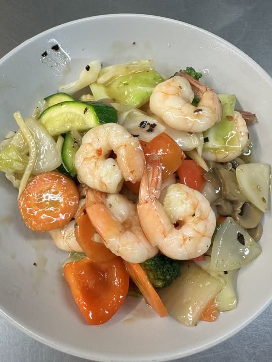 Prawns Thai Basil & Chilli Sauce