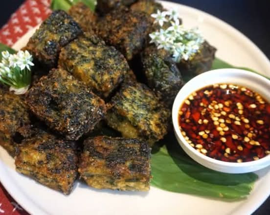 Deep Fried Chive Cake