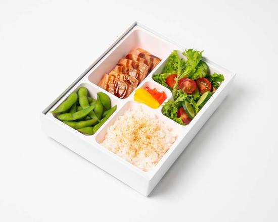 Seared Salmon Teriyaki Hot Bento Box