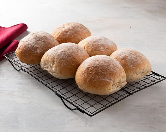 Hi-Fibre Lo-GI Wholemeal Round Roll 6 Pack