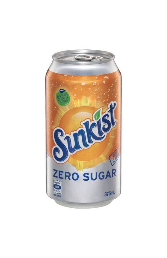 Sunkist Orange No Sugar 375ml Can