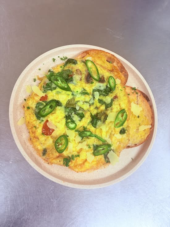 Spinach and Mushroom omelette (GF)