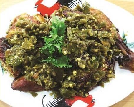 Ayam Cabe Ijo  (Half Chicken /Green Chilli) / Portion