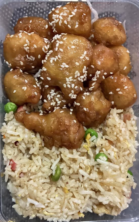 Honey chicken  /fried rice