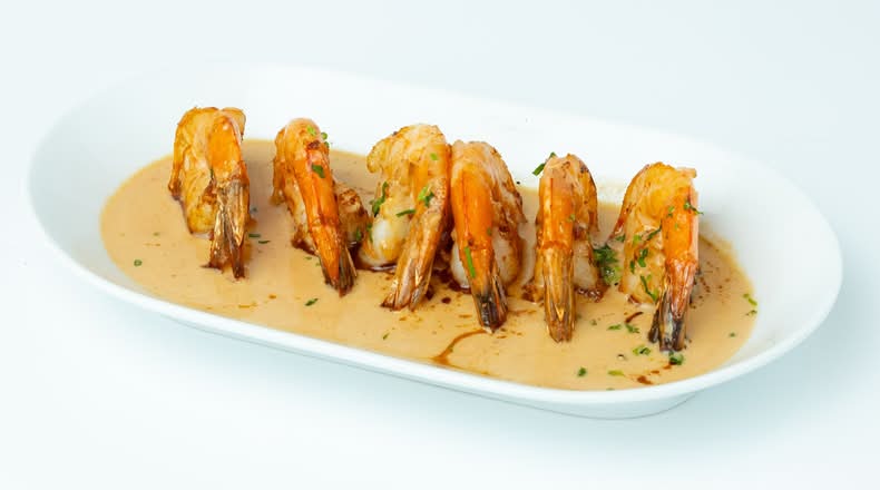 Creamy Garlic Prawns