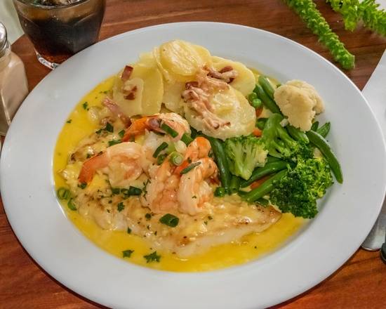 Chicken Garlic Prawns