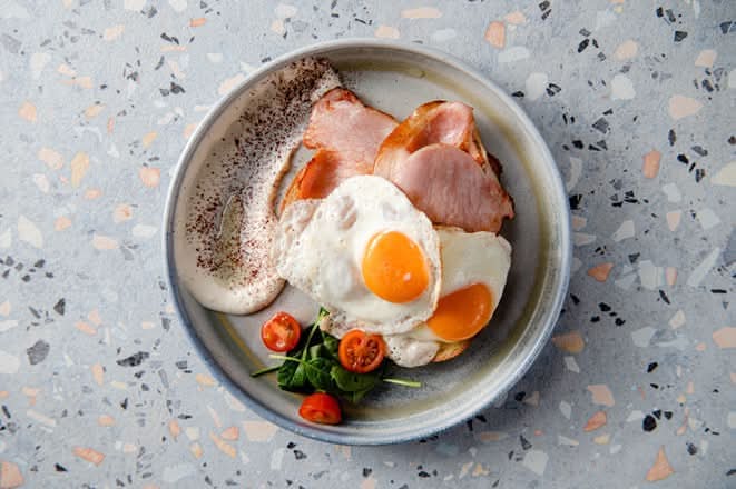 Bacon and Eggs on Toast