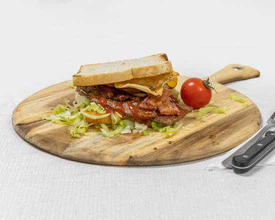 STEAK SANDWICH W/The LOT