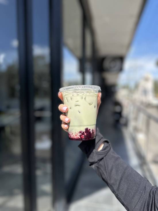 Iced Berry Matcha Latte
