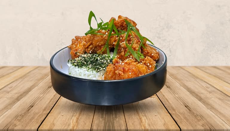 Korean Fried Chicken Rice Bowl