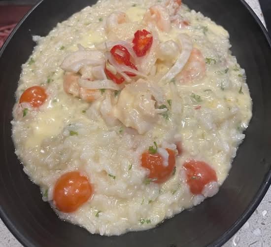 Garlic Prawn Risotto