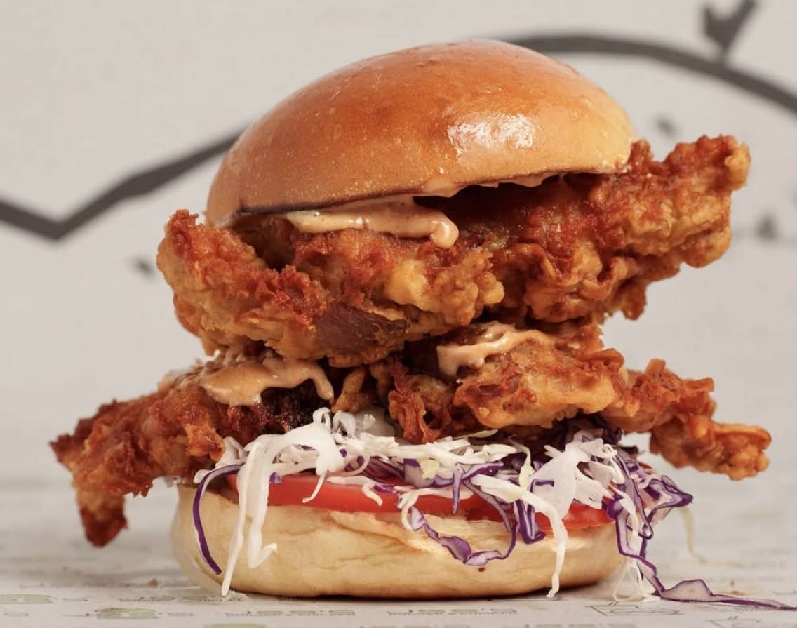 Korean Fried Chicken Burger