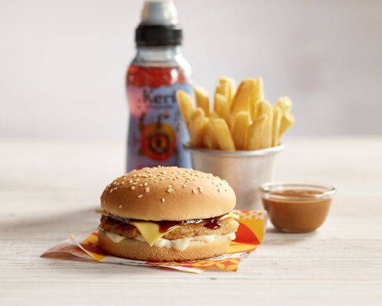 Kid-O's Chicken & Cheese Burger Meal