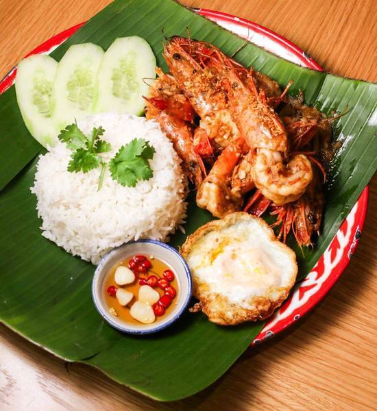 Garlic Prawn with Rice
