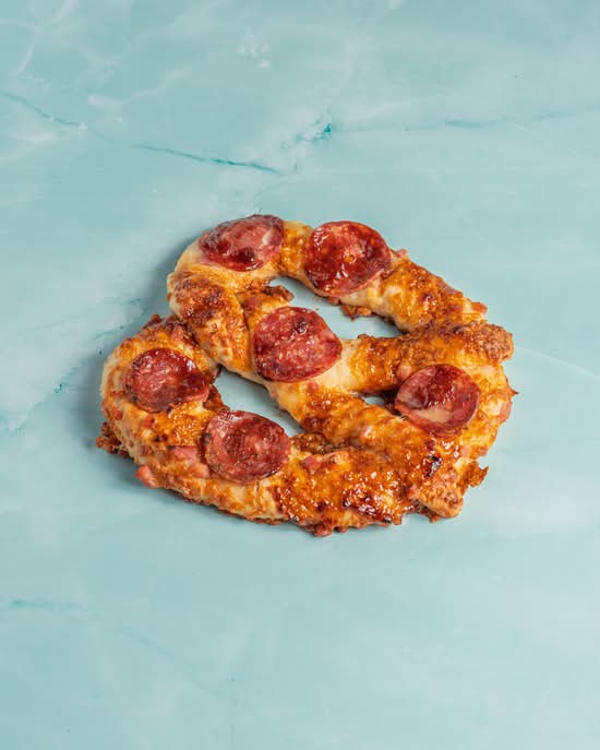 Meat Lovers Baked Cheese Pretzel