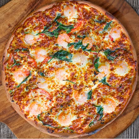 Gluten Free 12 Inch Garlic Prawns