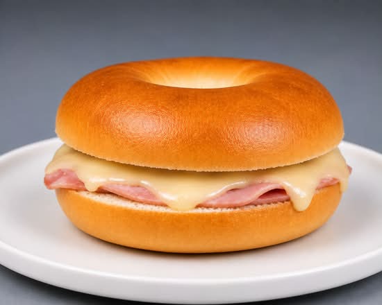 Ham and Cheese Bagel
