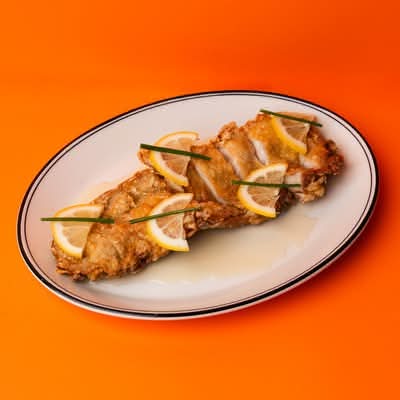 Fried Lemon Chicken with Spring Onion and Lemon Salt
