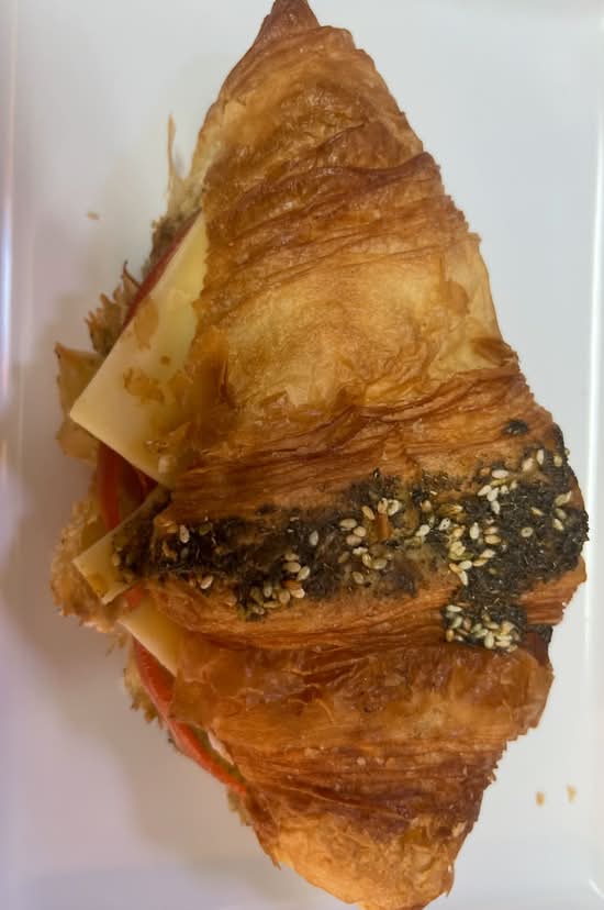 Zatar , feta , tasty cheese & tomato