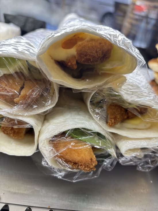 Schnitzel Chicken wrap
