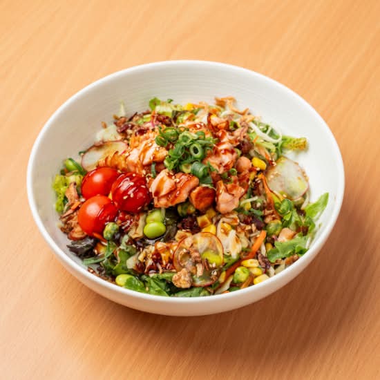 Grilled Salmon Poke