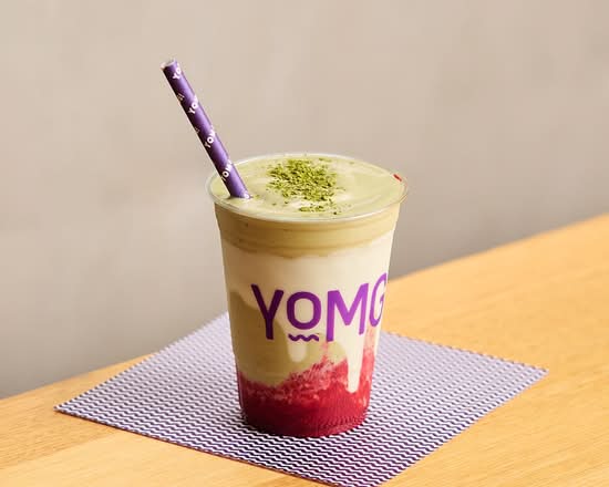 White Chocolate Raspberry Matcha Shake