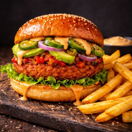 Veggie Burger+ Chips