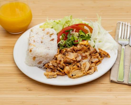 Chicken Rice and Salad