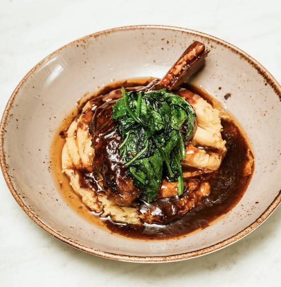 Slow Roasted Lamb Shank (With Salad)