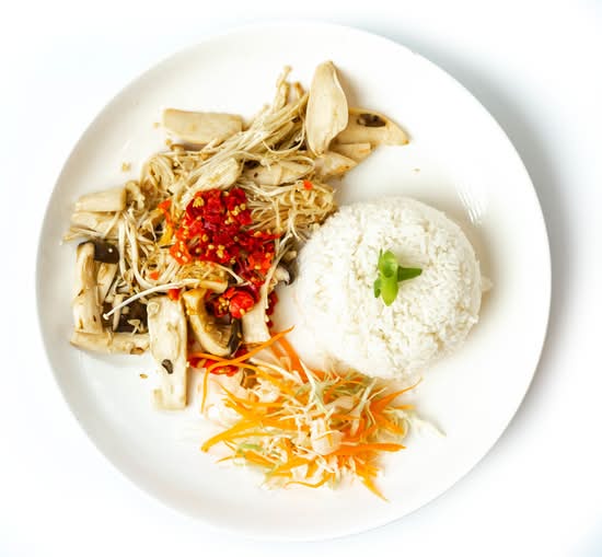 Stir Fried Mushroom and Rice (VG)