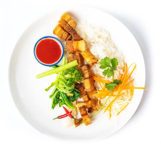 Crispy Pork and Rice
