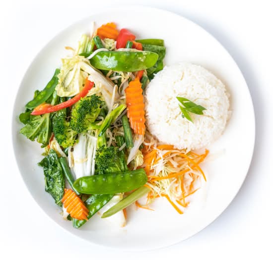Stir Fried Mixed Vegetables and Rice (VG)