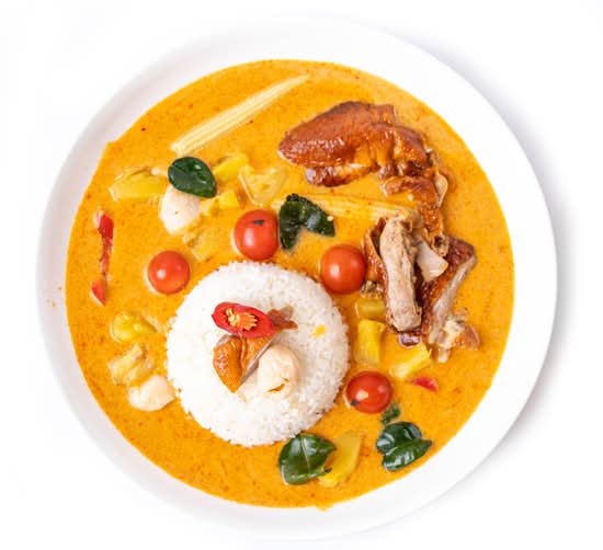 Roasted Duck Curry and Rice