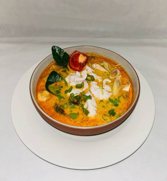Chicken Tom Yum Soup with Rice