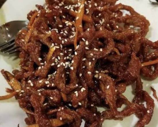 Shredded Beef w peking style