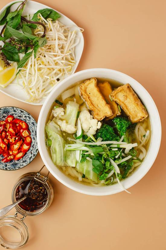 Tofu & Vegetables Noodle Soup (V) Phở Chay